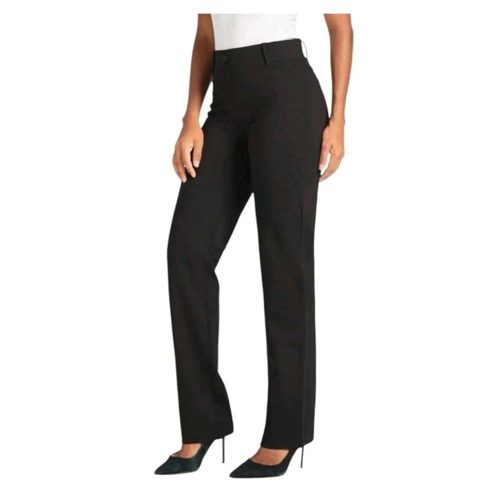 Betabrand Black Classic Dress Yoga Pant Pull‎ On Athleisure Capsule Career XXL P
